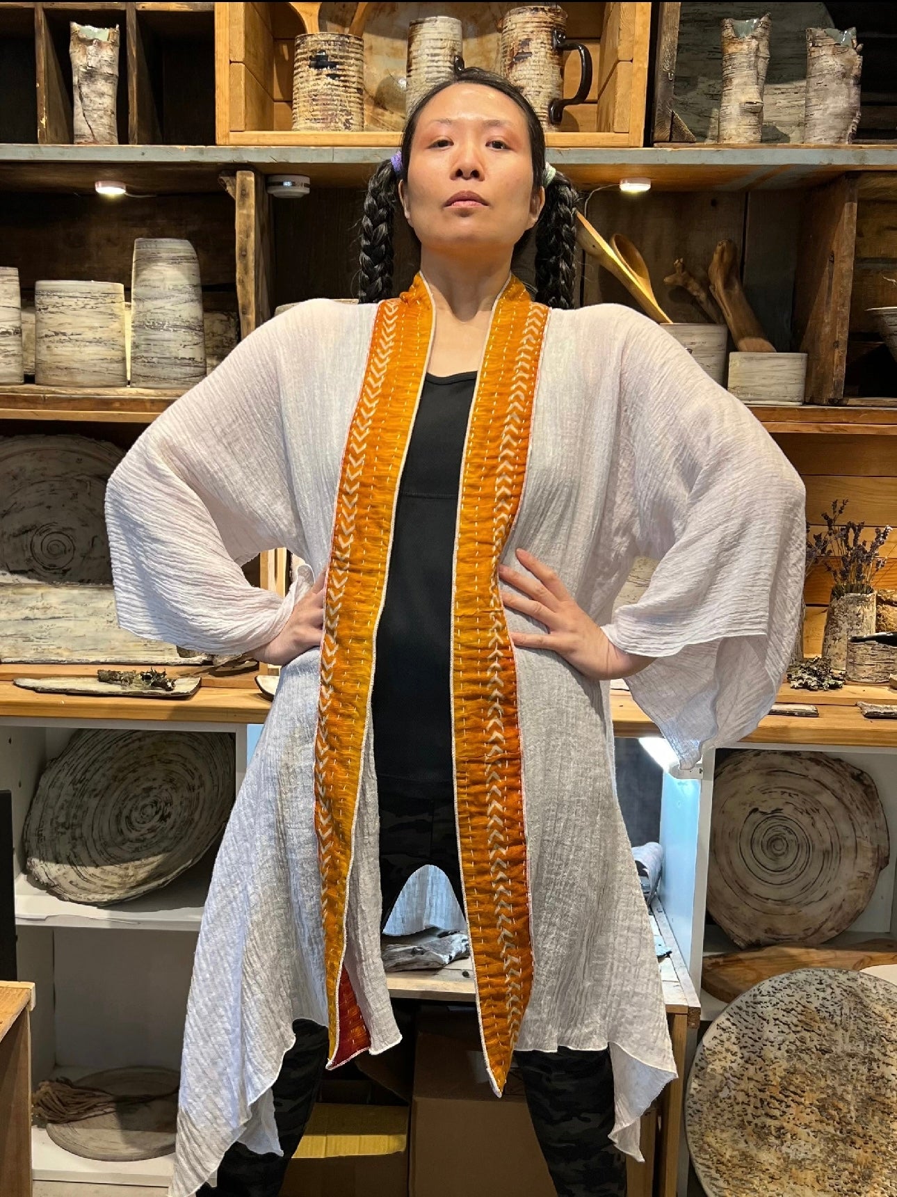 LINEN WITH VINTAGE COTTON JACKET - JALC116