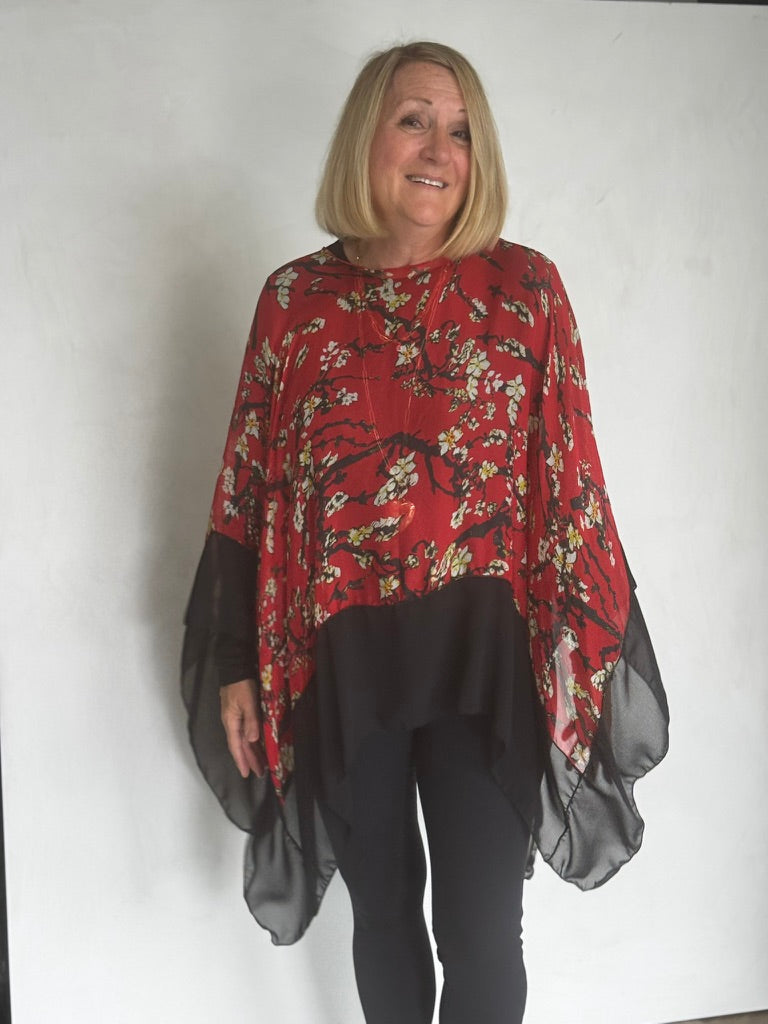 SILK PONCHO - POSP491