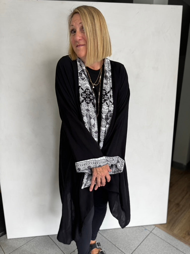 VISCOSE LONG JACKET - JAV754