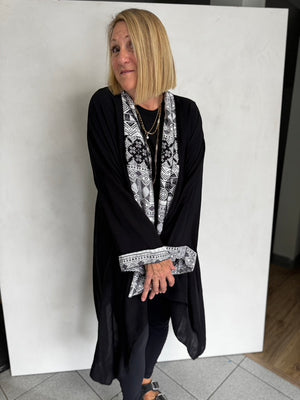 VISCOSE LONG JACKET - JAV754