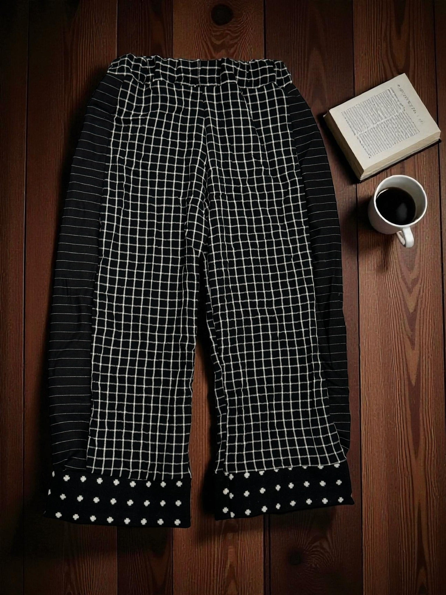 Pants organic cotton and linen trim - PACL46