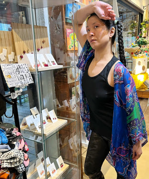 SILK JACKET - BEST TIED AT FRONT AND PETITE WOMAN - JAS323