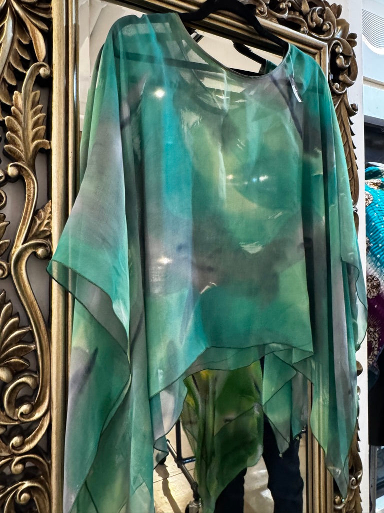 Silk Poncho - PO604