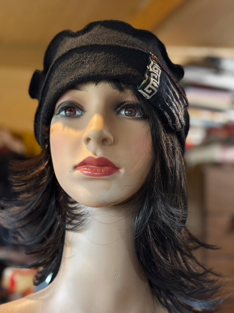 M WOOL AND VINTAGE COTTON HAT - HAWWVC93