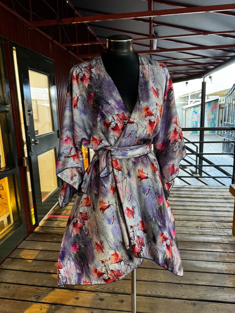 Silk Jacket with belt/scarf - JAS555