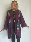 LINEN/VISCOSE AND VINTAGE COTTON JACKET - RULVC06