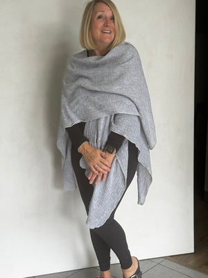 LINEN RUANA - RUR0008