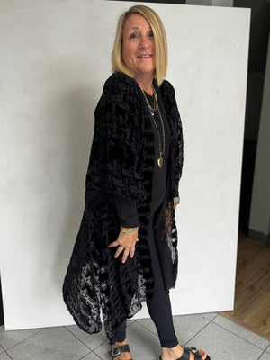 Silk Burn Out Velvet Jacket - JAS15