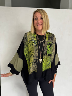 UPCYCLED three kinds of RAYON - JACKET - JAR208