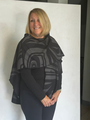 POLYESTER RUANA AND/OR SCARF - RUP19