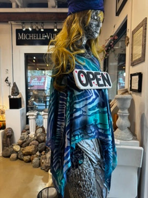 Silk Poncho - POS928