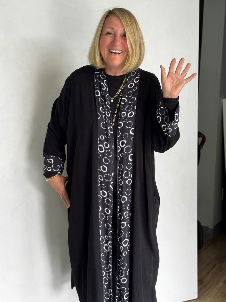 Long Linen/Viscose Jacket - JAVL956