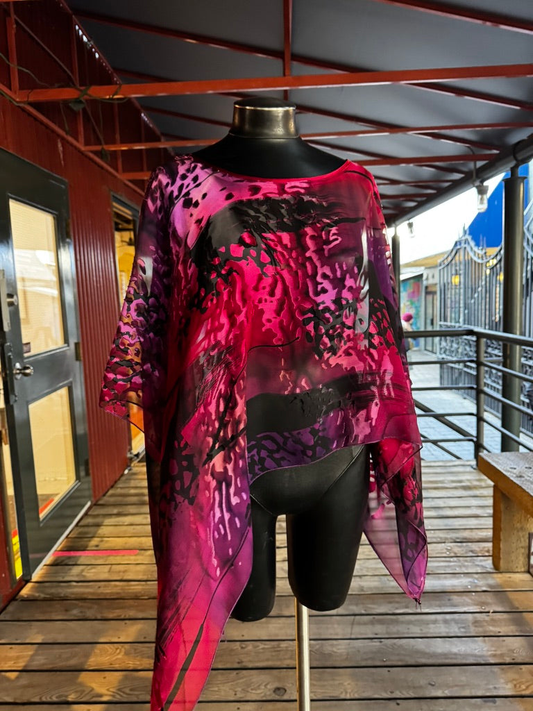 SILK PONCHO - POS940