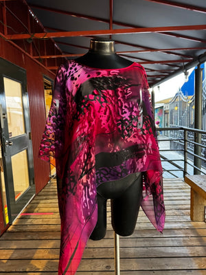 SILK PONCHO - POS940