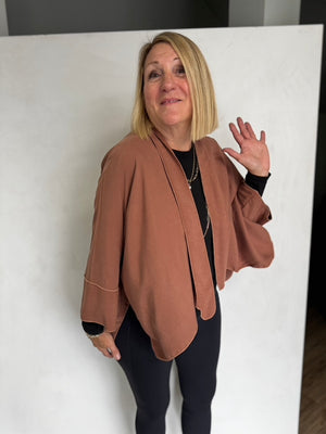 LINEN/VISCOSE JACKET - JAL963