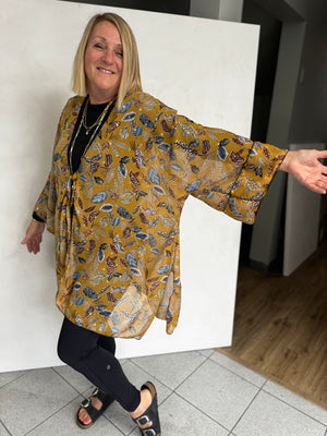 dead stock POLYESTER JACKET FOR A LARGER WOMAN (2X - 4X) -  jap0112