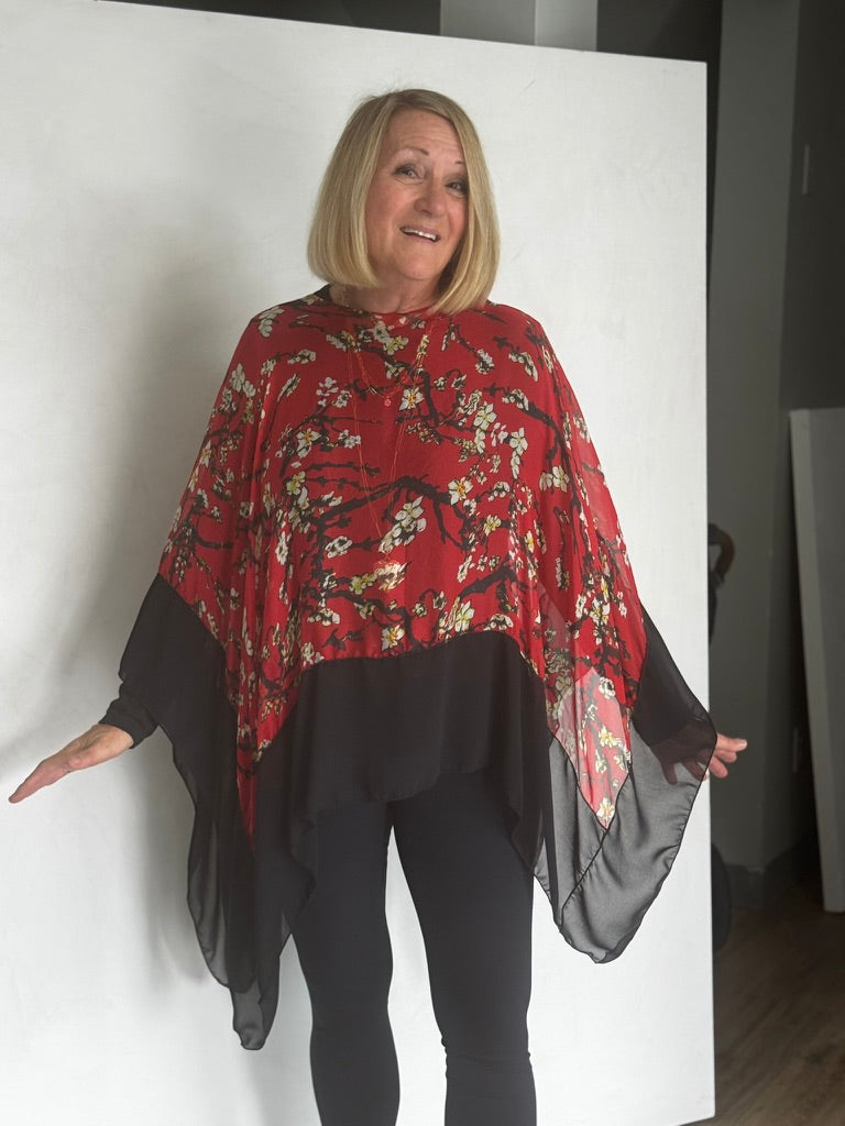SILK PONCHO - POSP491