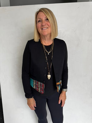 RECYCED AND VINTAGE COTTON VEST/JACKET- VEST622