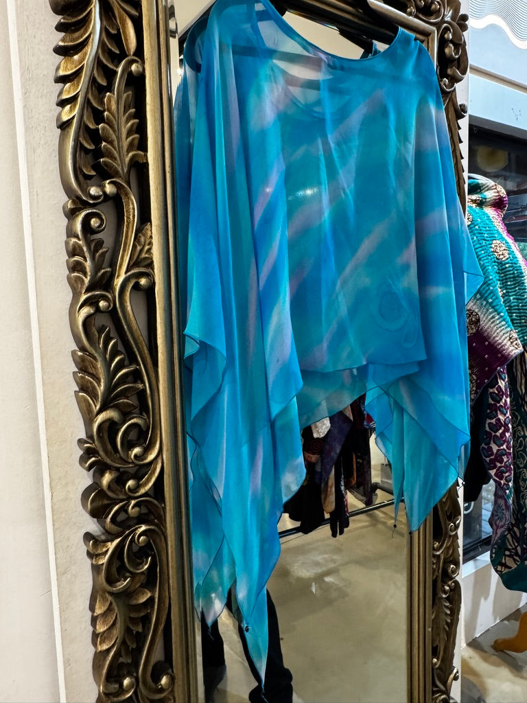 Silk Poncho = PO609