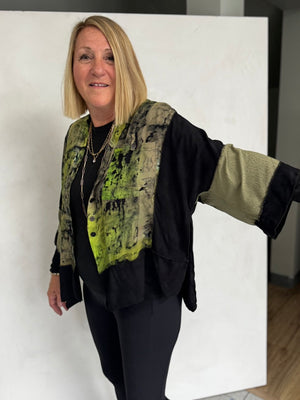 UPCYCLED three kinds of RAYON - JACKET - JAR208