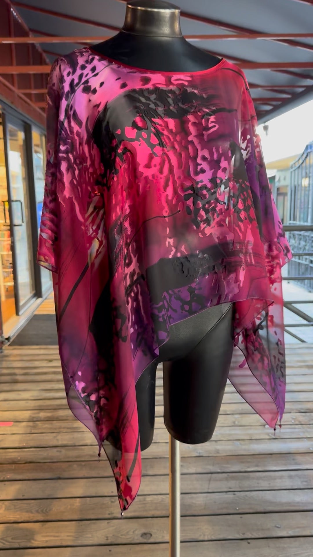 SILK PONCHO - POS940
