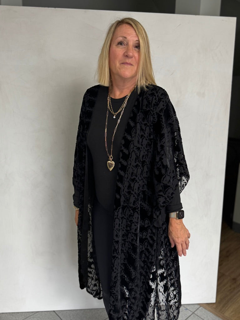 Silk Burn Out Velvet Jacket - JAS15