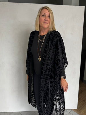 Silk Burn Out Velvet Jacket - JAS15