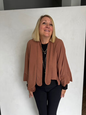 LINEN/VISCOSE JACKET - JAL963
