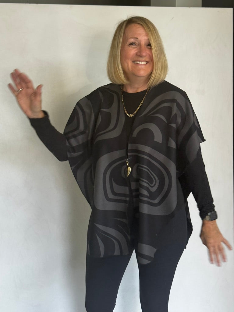 POLYESTER RUANA AND/OR SCARF - RUP19