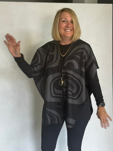 POLYESTER RUANA AND/OR SCARF - RUP19