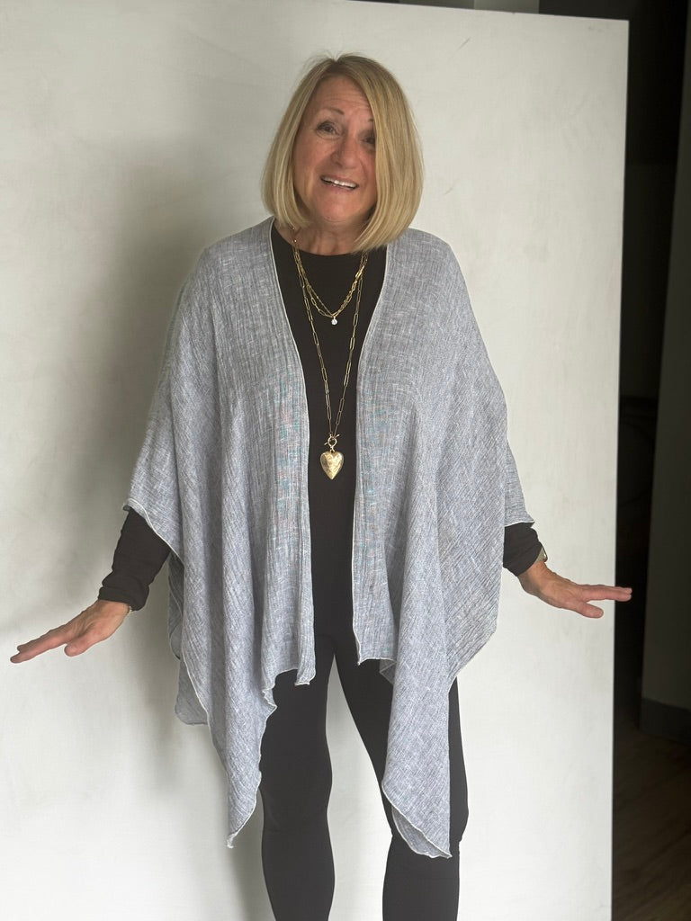 LINEN RUANA - RUR0008