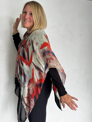 SILK PONCHO - POS11122