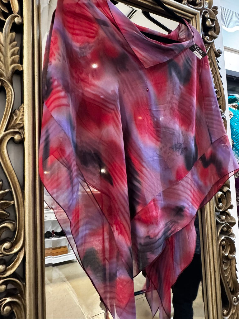 Silk Triangle Poncho = PO607