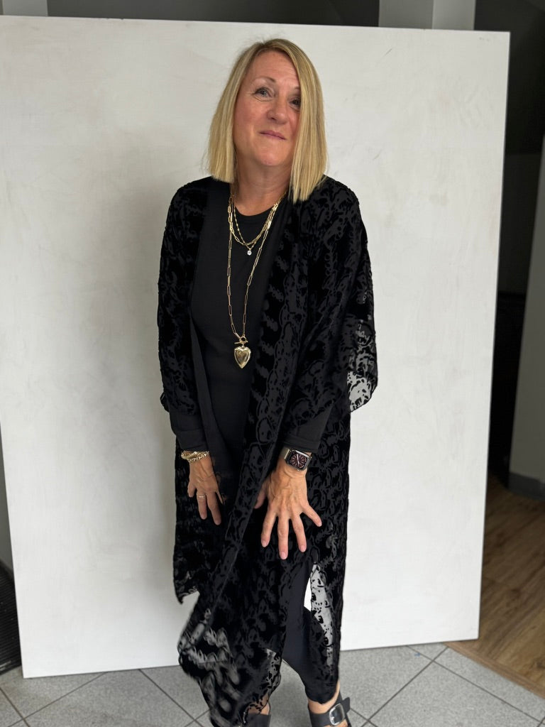 Silk Burn Out Velvet Jacket - JAS15