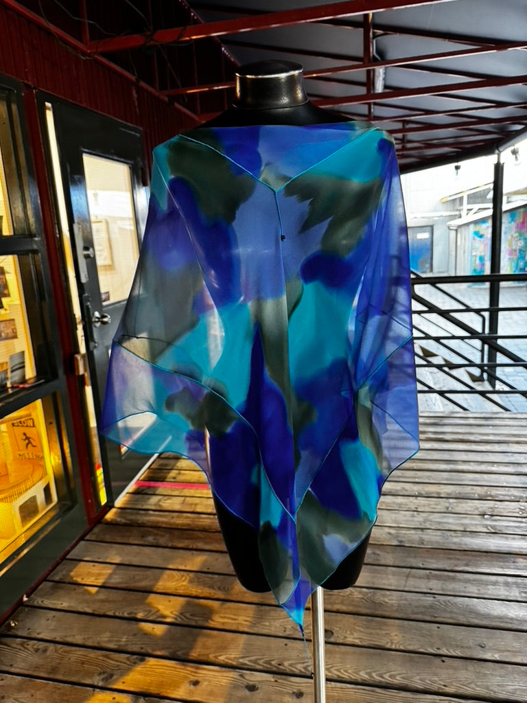 Silk Poncho - 16044