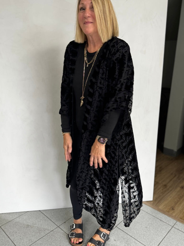 Silk Burn Out Velvet Jacket - JAS15