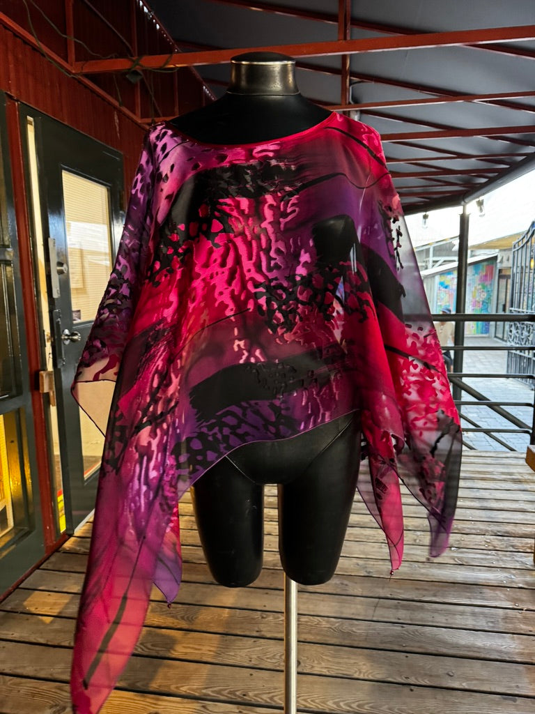 SILK PONCHO - POS940