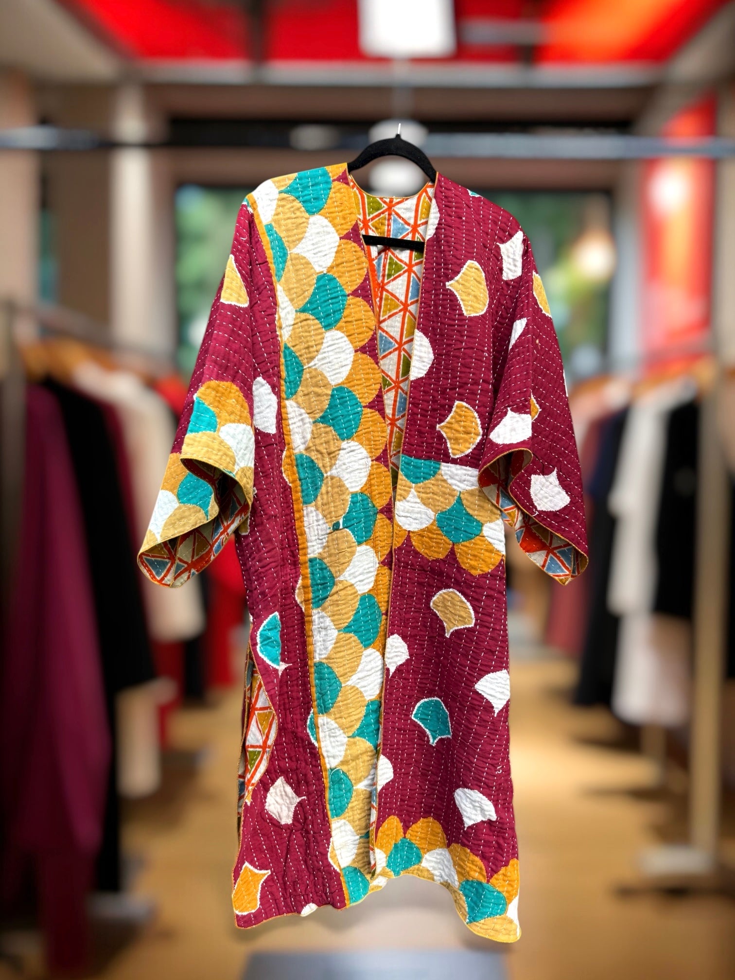 Vintage Cotton Kantha reversible Jacket JAVC782