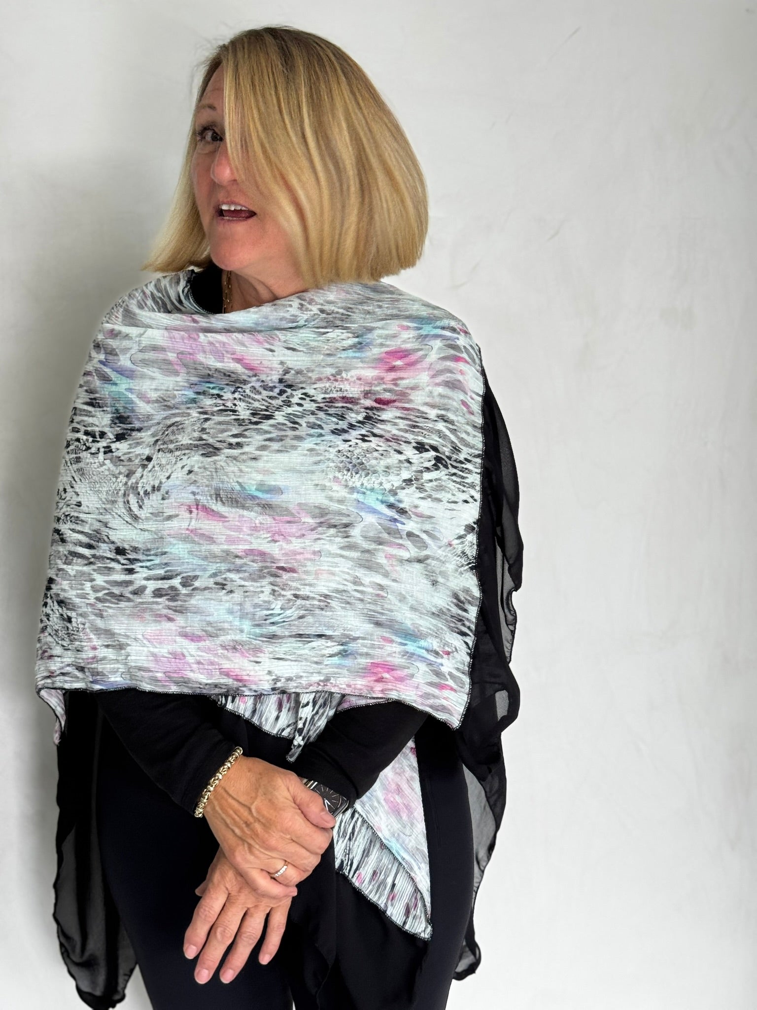 RAYON CRINKLE RUANA - JAR0001