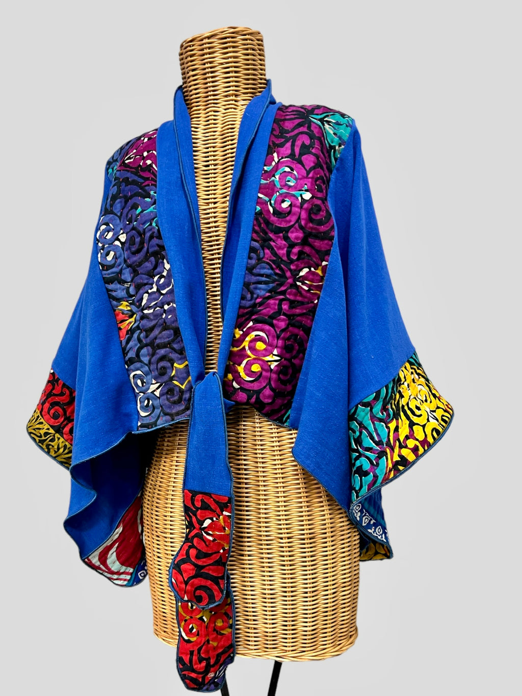 Vintage Cotton with Linen/Viscose Ruana - JALVC04