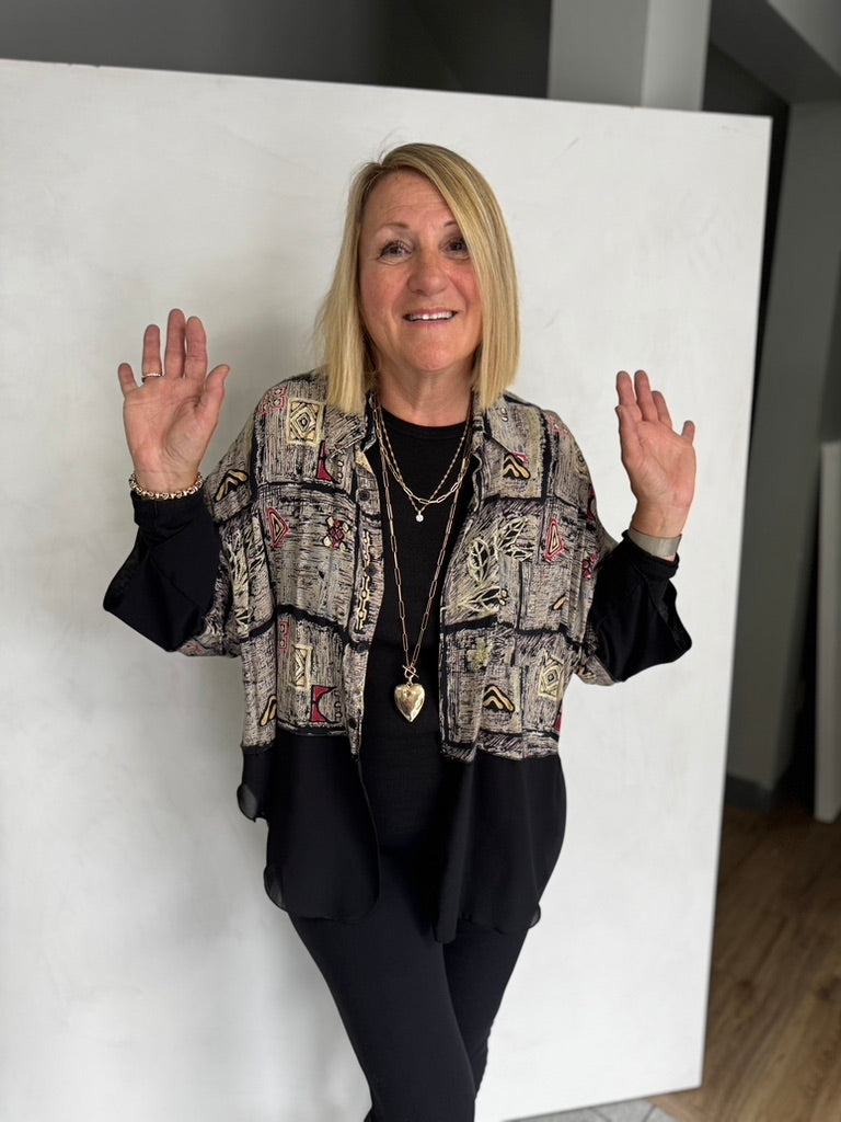 REIMAGINED MEN'S SHIRT RAYON AND POLYESTER - JARPO658