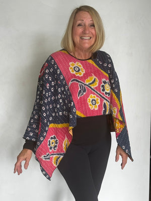 VINTAGE COTTON PONCHO - POVC83