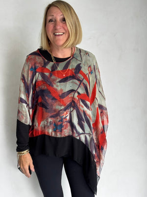 SILK PONCHO - POS11122