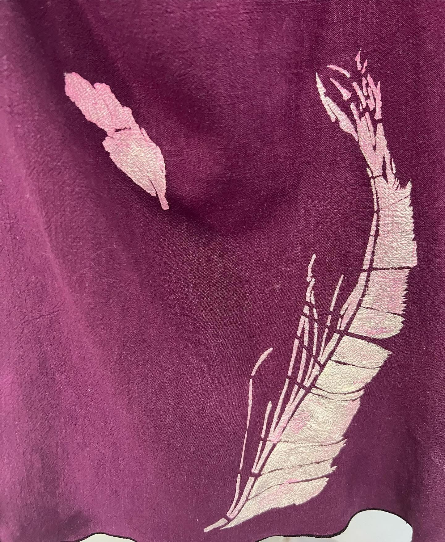 LINEN/VISCOSE JACKET HAND PAINTED - SAMPLE PRICED - JALV497