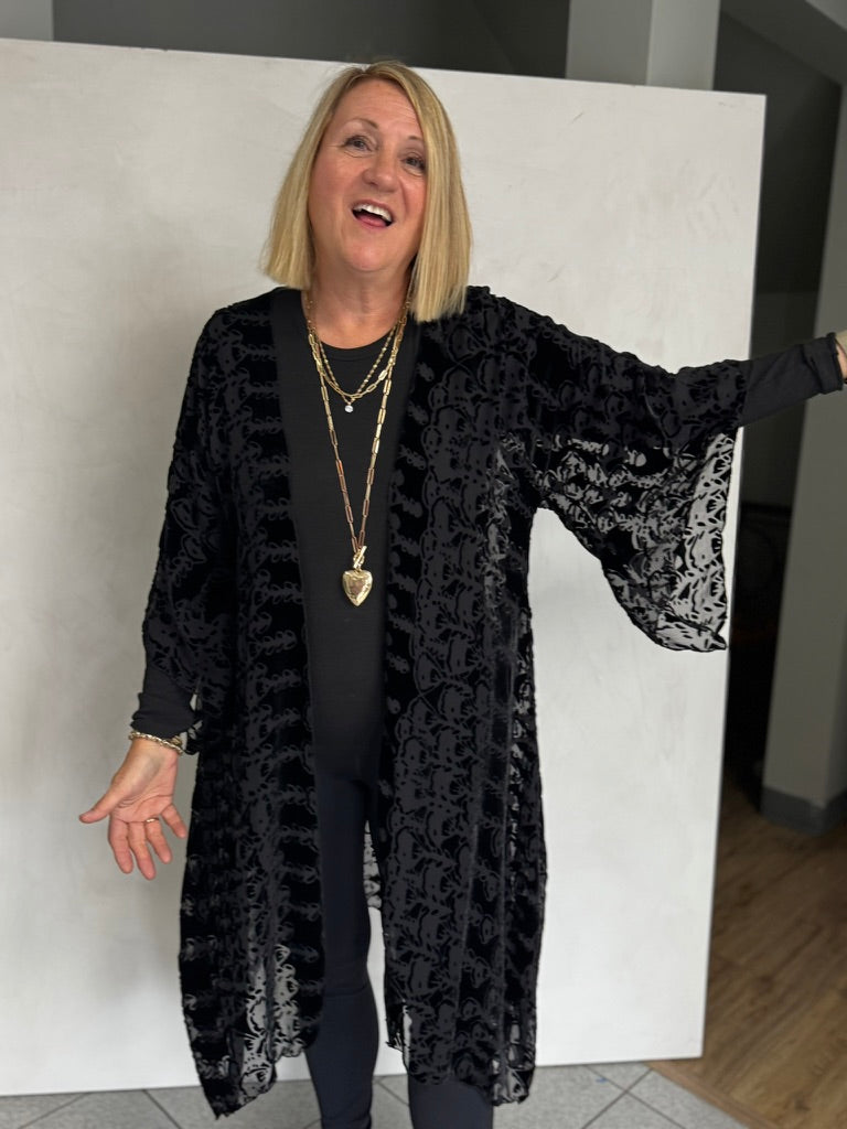 Silk Burn Out Velvet Jacket - JAS15