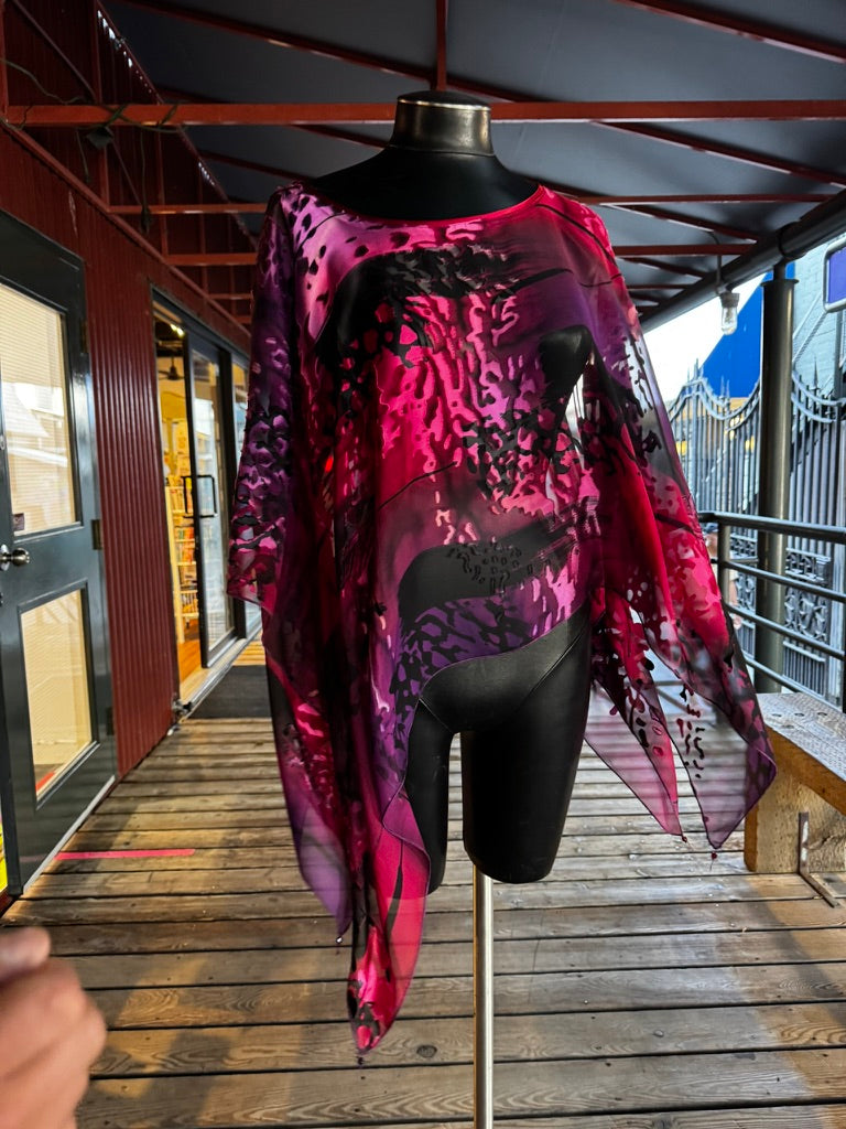 SILK PONCHO - POS940