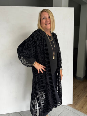 Silk Burn Out Velvet Jacket - JAS15