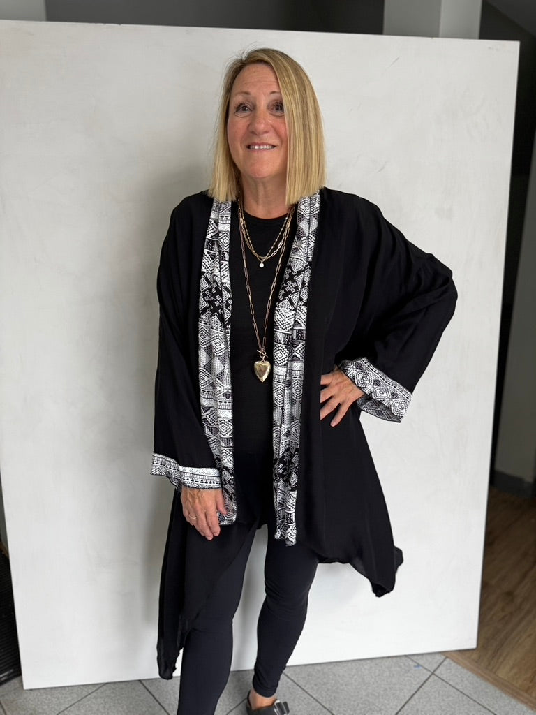 VISCOSE LONG JACKET - JAV754