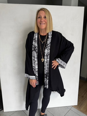 VISCOSE LONG JACKET - JAV754