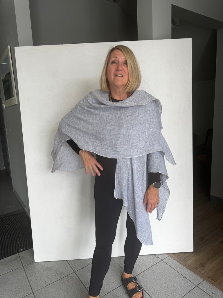 LINEN RUANA - RUR0008